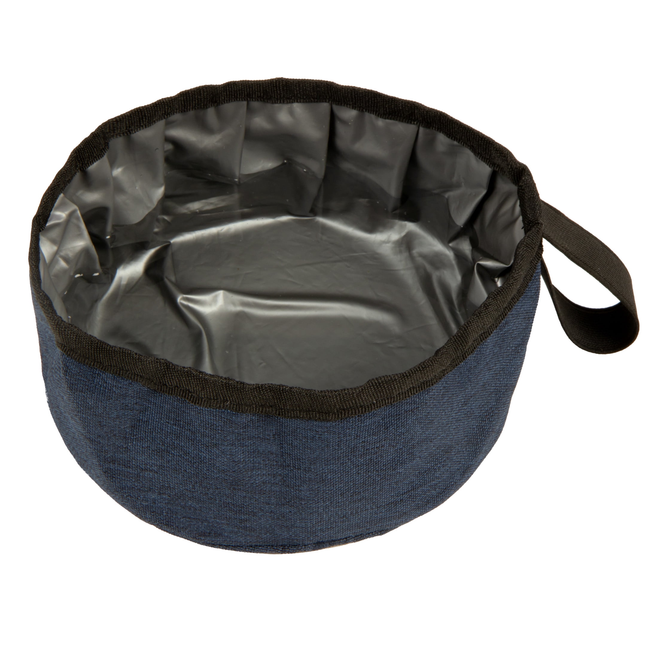 TrustyPup Pet Travel Bowl for Food & Water, Denim, Holds up to 4 Cups (1 L)
