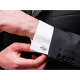 thumbnail image 6 of SuperJeweler Stainless Steel Bald Eagle Cufflinks For Men, Fits Standard Shirt, 6 of 6