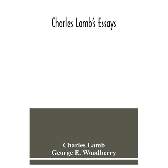 Charles Lamb's essays (Paperback)