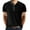 Black, variant on Henley Shirts for Mens Button V Neck Short Sleeve T Shirts Solid Color Lightweight Summer Casual Front Placket Tee Shirt Tops(Army Green,L)