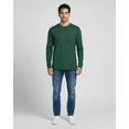 thumbnail image 4 of Real Essentials 4 Pack: Men's Cotton Long Sleeve Crew Neck T-Shirt - Soft Work Casual Jersey Tees, 4 of 6