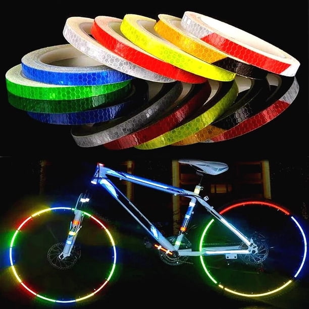 2@#Safety Security Decoration Warning Tape Motorcycles Luminous Fluorescent Night Self-adhesive Glow In The Dark Sticker Tape1CM X 8M4 He Qiyong unisex