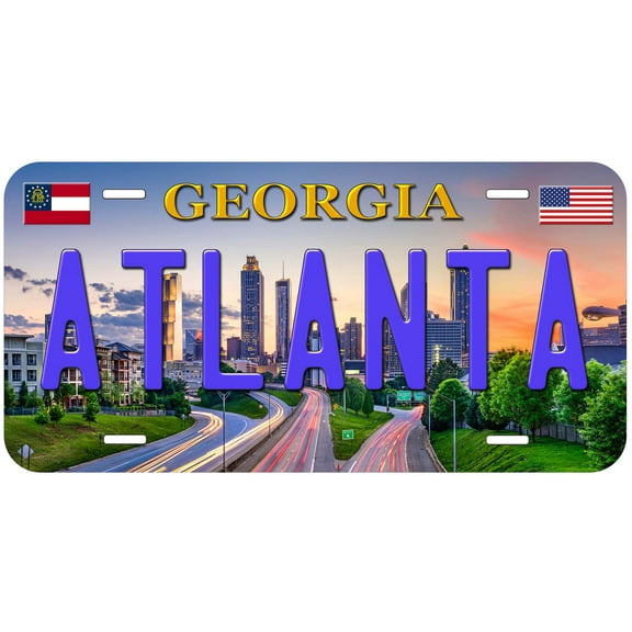 Atlanta GA TAG01 Novelty Car Auto License Plate