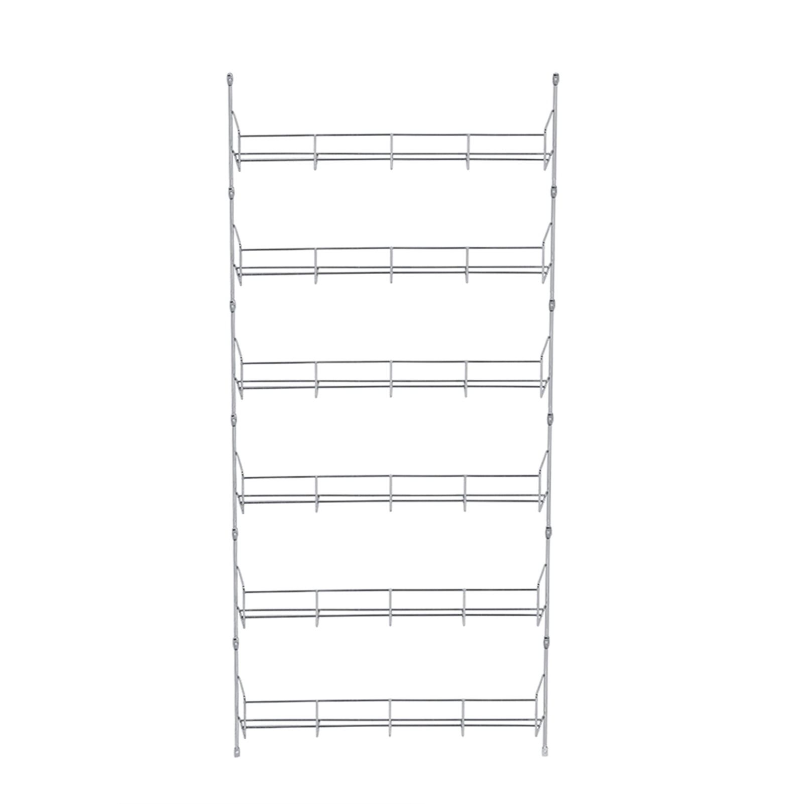 Wall Mount Spice Storage Organizer Pantry Kitchen Standing Rack Shelf Holder 6 Layers
