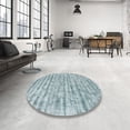 thumbnail image 3 of Ahgly Company Indoor Rectangle Contemporary Light Steel Blue Abstract Area Rugs, 4' x 6', 3 of 6