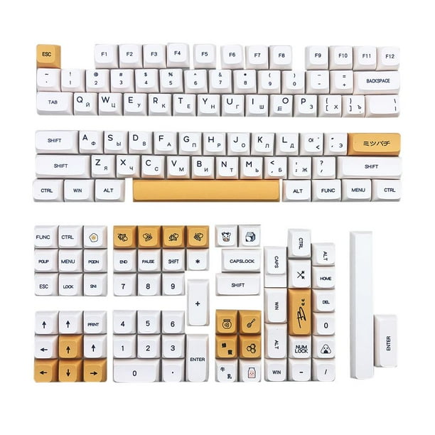 Tecla PBT para MX Switch Gaming Mechanical Keyboard Part (Bee Milk Russian) Ehuebsd Para estrenar