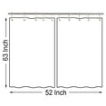 thumbnail image 3 of Fall Thanksgiving Gnome Kitchen Curtains, Autumn Leaves Pumpkin Window Drapes Curtains 2 Panels Set Fabric Small Window Treatment Sets With Hooks 52x63 Inch, 3 of 7