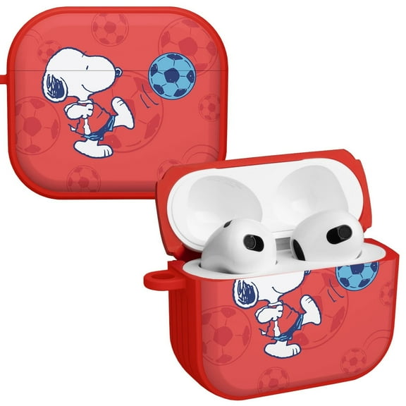 Peanuts Snoopy in Sports HDX Case Cover Compatible with Apple AirPods Gen 3 (Soccer) by Affinity Bands