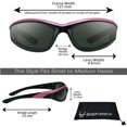 thumbnail image 2 of Bikershades Motorcycle Biker Riding Safety Sunglasses Pink Women Gray 2 Pairs, 2 of 4