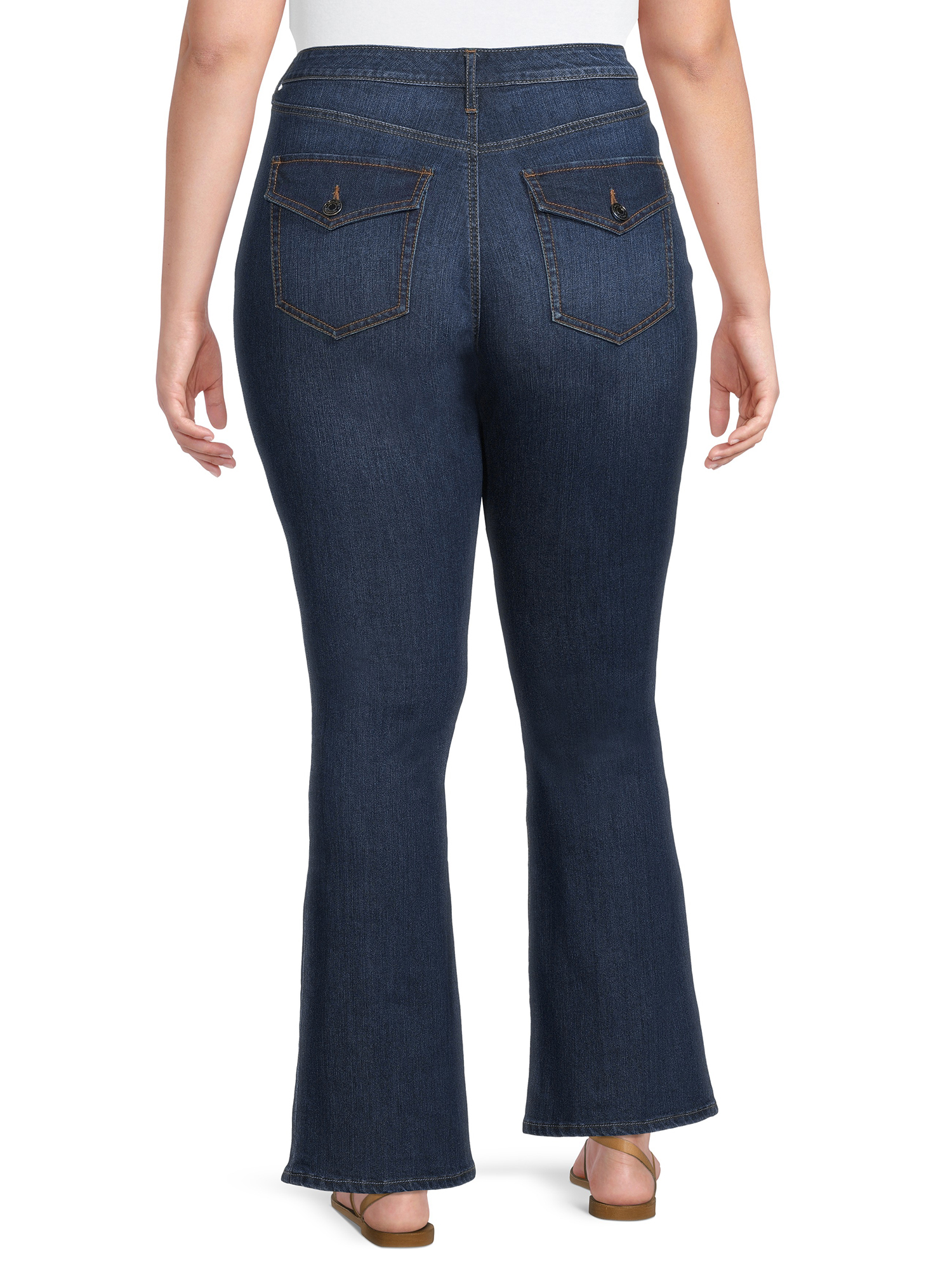Terra & Sky Women's Plus Size Bootcut Jeans - image 5 of 6