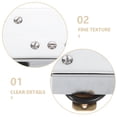 thumbnail image 3 of HINTRMENT Guitar Bridge Pickup Electric Guitar Pickup Silver Plastic Easy Installation Studio Recordings 1Set, 3 of 8