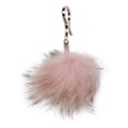 thumbnail image 1 of CC Faux Fur Cell Phone Purse Key Chain, Pink, 1 of 2