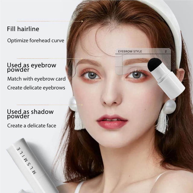 Kit de Modelage des Sourcils, Imperméable, Longue Durée, Cosmétique, Résistant à la Transpiration, Contour des Cheveux, Accessoires pour Femmes, pour Maison et Magasin, Noir