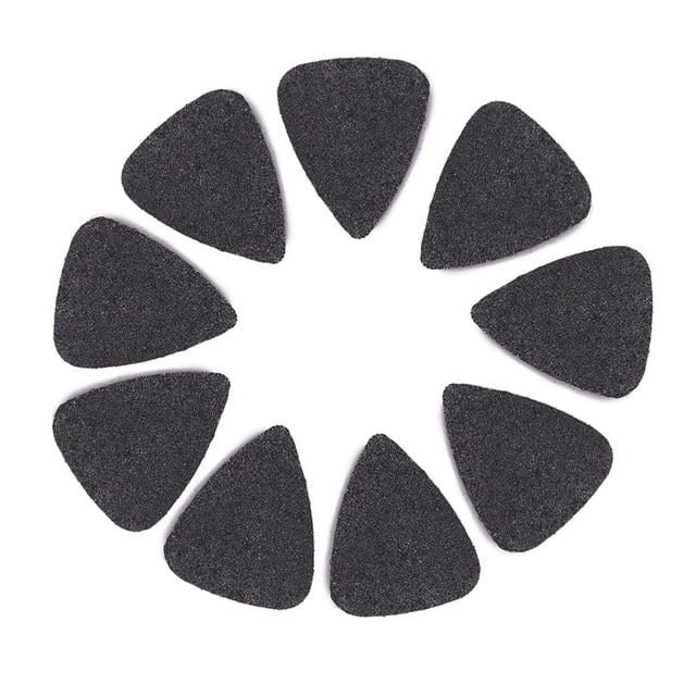 Púa de fieltro suave para guitarra mandolina accesorios de púa negro 10 Uds. FLhrweasw