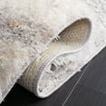 thumbnail image 6 of SAFAVIEH Lindsay Alexis Distressed Polyester Shag Area Rug, Grey/Ivory Beige, 5'3" x 7'6", 6 of 10