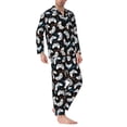 thumbnail image 2 of Lsque Game Pattern Long Sleeve Pajama Set for Men - Soft 2-Piece Sleepwear and Loungewear Set with Pockets, Comfy Nightwear-Small, 2 of 7