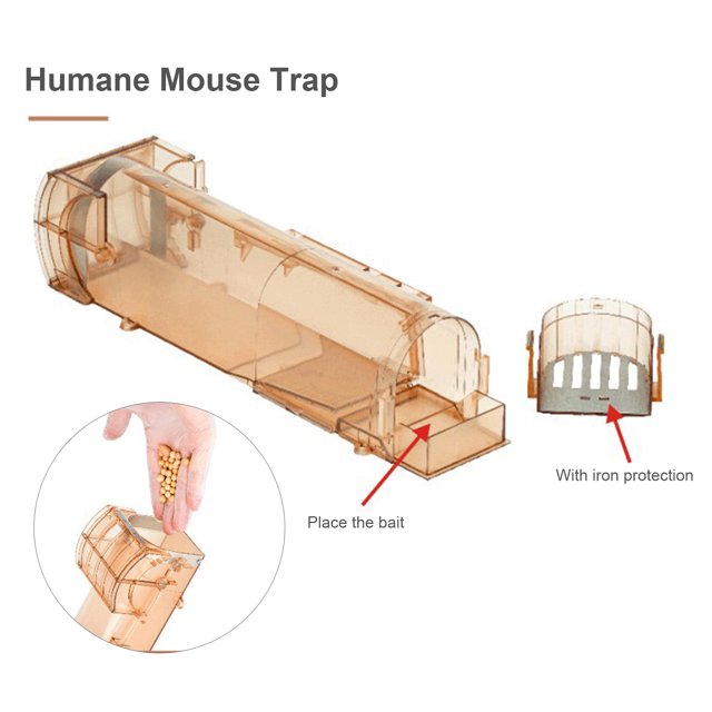 Trampa Humana para Ratones, Diseño Seguro y Eficaz, Ideal para Hogar, Garaje o Almacén, Modelo T1601, Color Negro, Material ABS Duradero, Fácil de Usar y Limpiar, Apto para Todas las Estaciones,