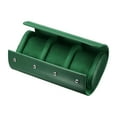 thumbnail image 1 of Estuche de viaje para reloj de cuero Caja para un reloj para hombres y mujeres, 3 ranuras, verde, 1 of 6