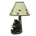 thumbnail image 7 of Zeckos Black Bear Reading to Curious Cubs Table Lamp w/Paw Print Shade, 7 of 7