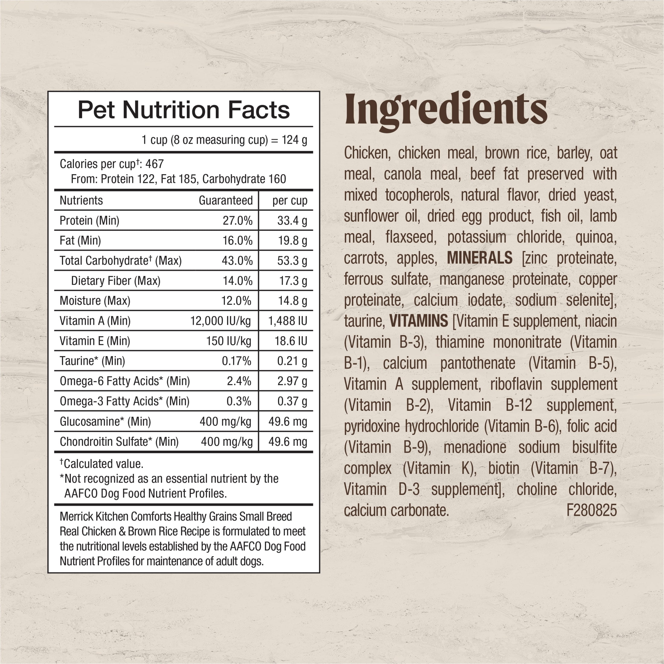 Merrick Kitchen Comforts Premium Small Breed Dog Food with Real Chicken, 4 lb.