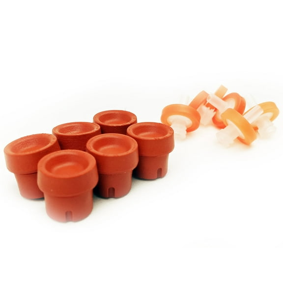 Liquid Culture Lid Rebuild/DIY Kit - PTFE Syringe Filters with Heavy Duty Injection Ports