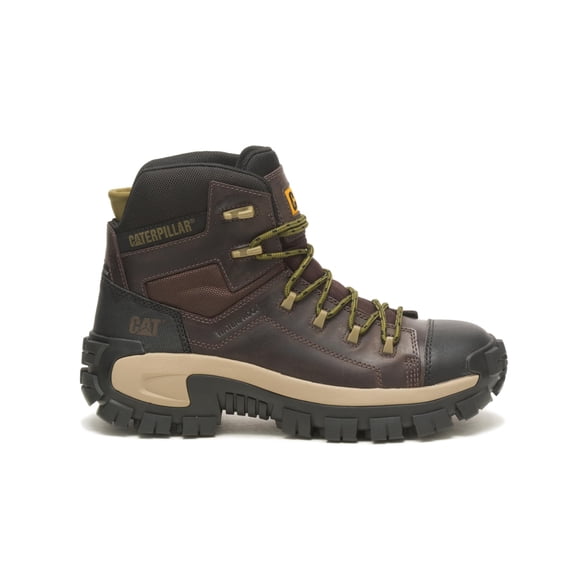 Bota de trabajo Caterpillar Invader Hiker impermeable para hombre, color café