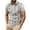 Light Blue, variant on WRKEKC Mens Short Sleeve Button Down Shirts Casual Solid Color Lapel Stripe Print Button T Shirt Top Casual Style Comfortable