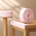 thumbnail image 4 of Topukaiba W-Shape Foam Edge Protector, 6.5FT Baby Proofing Corner Guard with Adhesive Tape for Furniture Wall Fireplace Table Stair Door, Protector & Desk,Pink,78.7x7.8in, 4 of 6