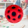 thumbnail image 1 of Pelota hinchable, pelota elástica, pelota sensorial para , 7cm, porosa, fácil de agarrar, pelota con agujeros Rojo Cola Bola hinchable, 1 of 8