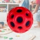 thumbnail image 1 of Pelota hinchable, pelota elástica, pelota sensorial para , 7cm, porosa, fácil de agarrar, pelota con agujeros Rojo Cola Bola hinchable, 1 of 8