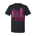 thumbnail image 2 of Wild Bobby Breast Cancer Awareness Words of Encouragement Distressed Breast Cancer Awareness Men Tee, Black, Small, 2 of 6