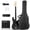 gray-black, variant on Ktaxon 46in 4 String Electric Bass with 20W Amp, Dual Open Top, S-Pickup, for Beginners & Musicians, Transparent Green