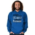 thumbnail image 3 of Funny Worlds Greatest Father Farter Men's Big & Tall Graphic Hoodie Brisco Brands 5X, 3 of 5