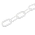 thumbnail image 4 of Unique Bargains 0.2' Diameter 49Ft Length Plastic Chain Barrier, Safety Link Chain Stanchion for Crowd Control, White, 4 of 6