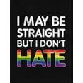 thumbnail image 2 of Tstars Men's LGBT Clothing No Hate Flag Gay Lesbian Rights Support Pride Parade Rainbow Flag Gay Gifts for Husband Gay Shirt for Him Shirts for Men T-Shirt, 2 of 7