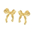 thumbnail image 1 of Pendientes de lazo para mujer, pendientes ligeros creativos para viajes, vacaciones en la calle Oro, 1 of 8
