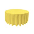 thumbnail image 1 of LA Linen TCpop120R-YellowLgtP99 Nappe en Popeline de Polyester, Jaune Clair - 120 Po. Rond, 1 of 4