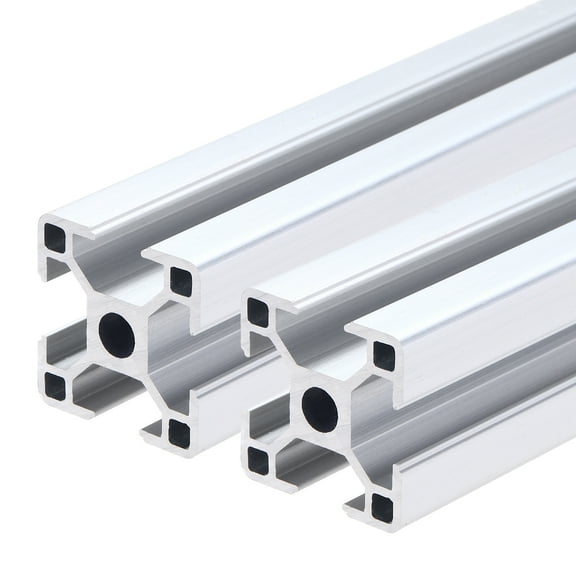 4PCS T Slot 3030 Aluminum Extrusion, 600mm European Standard Anodized Linear Rail Profile for 3D Printer Parts CNC DIY Projects, Silver