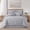 Grey, variant on Nanshing Home Grey 7 Piece Jacquard Geometric Comforter Set, Queen Size, Matching Bed Skirt, Pillows & Shams, All Season Bedding Set