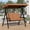 Brown, variant on IdealHouse Adjustable Outdoor 2-Seater Swing Chair with Canopy, Padded Seat, Soft Cushion, Sturdy Iron Frame, Weather-Resistant Garden Bench for Patio, Balcony, or Backyard, Red