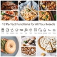 thumbnail image 4 of LNC 34 QT Air Fryer, Black - 12 Cooking Functions ETL Certified, 4 of 9