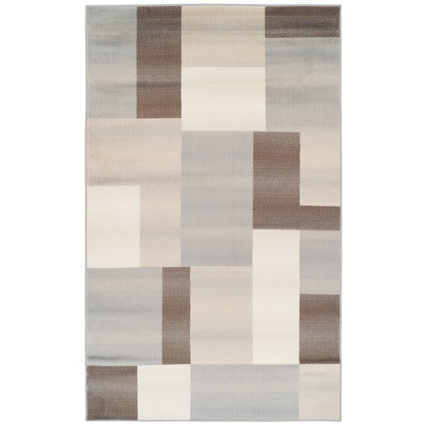 Impressions Duff Indoor Modern Geometric Block Area Rug 3x5