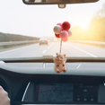 thumbnail image 2 of Erty Car Interior Ornament Animal Ornaments with Colorful Balloons Resin Animals Automotive Interior Supplies Decoration well-liked, 2 of 5