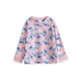 thumbnail image 2 of Lilo & Stitch Girls Pink Long Sleeve Long Leg Pyjama and Jumper 3 Piece Set, 2 of 7