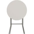 thumbnail image 5 of 2.63-Foot Round Granite White Plastic Bar Height Folding Table, 5 of 7