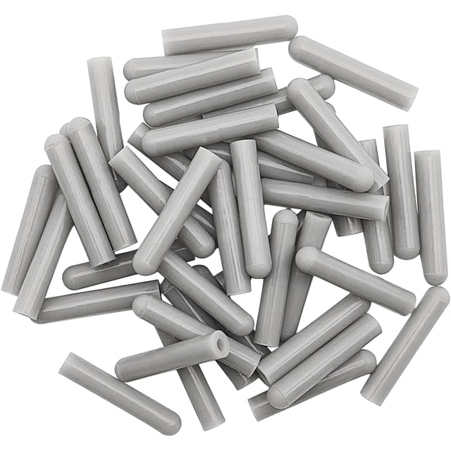 100 Pcs Universal Silicone Dishwasher Rack Tine Prong Repair End Tip Caps, Dishwasher Rack Tine Repair Kit, Round End Caps, Shelf Organizer Tip Cap Wire Thread Protector Cover, Anti Slip,1 inch, Gray