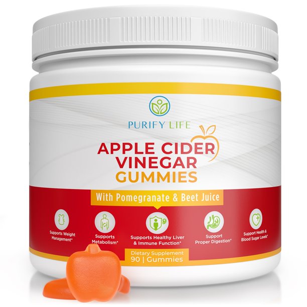 Apple Cider Vinegar Gummies Unfiltered ACV (3 Month Supply) Weight