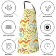 thumbnail image 6 of Rateoe Cartoon Snake8 Aprons with Pocket,Men Womens Aprons Waterproof Adjustable Cooking Aprons for Kitchen Gardening and Salon, 6 of 7