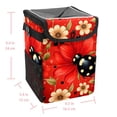 thumbnail image 5 of Seven Starred Ladybird Foldable Car Garbage Can with Lid, Leak-proof, and Hanging Storage Bag - Trash Can for Car, 5 of 6