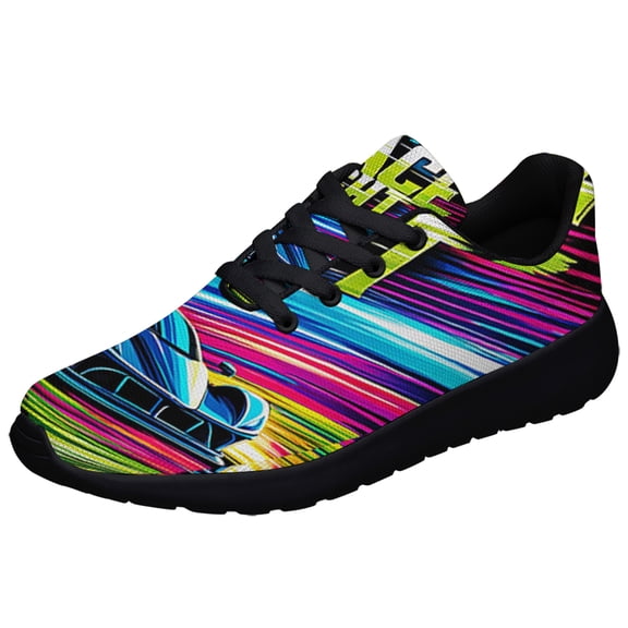 Racing Summer Night Shoes Sneakers Black Size 3.5